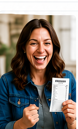 Happy app user